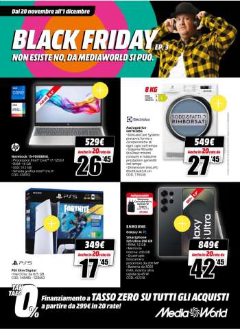 Volantino MediaWorld - 20/11/2025 - 1/12/2025.