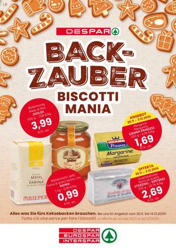 Volantino Eurospar - 20/11/2025 - 14/12/2025.