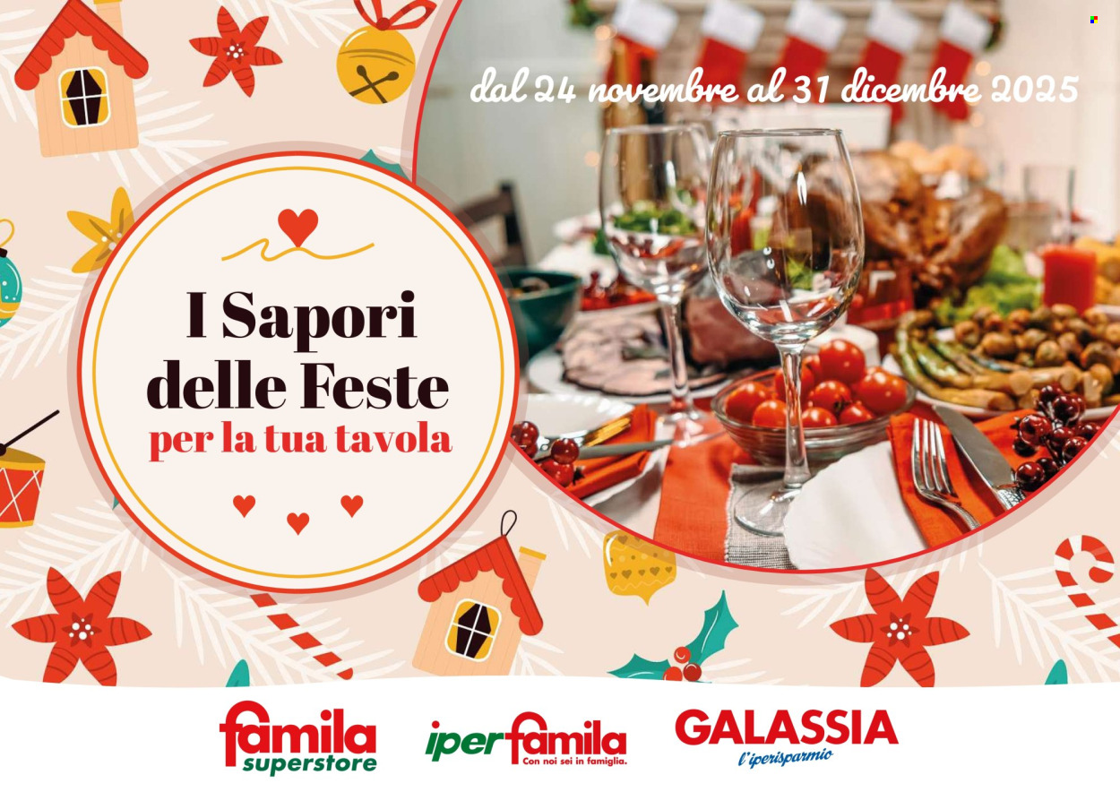 Volantino Famila - 24/11/2025 - 31/12/2025. Pagina 1