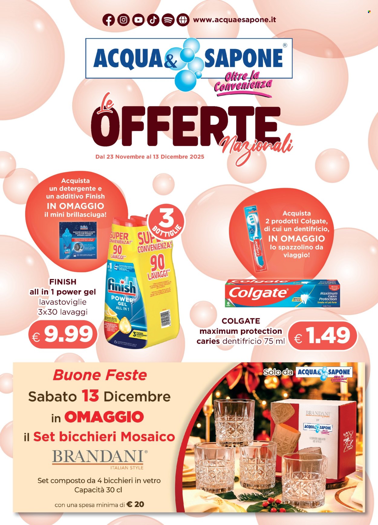 Volantino Acqua & Sapone - 23/11/2025 - 13/12/2025. Pagina 1