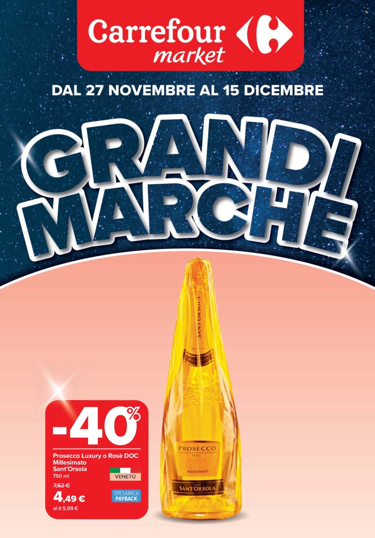 Volantino Carrefour - 27/11/2025 - 15/12/2025. Pagina 1