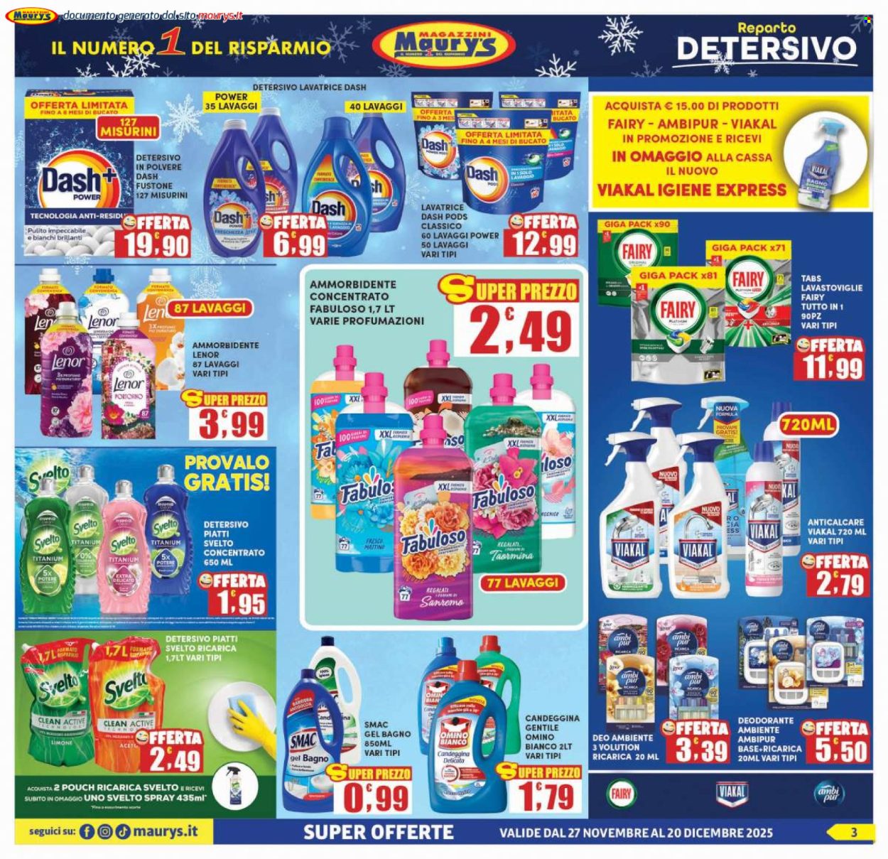 Volantino Maury's - 27/11/2025 - 20/12/2025. Pagina 3