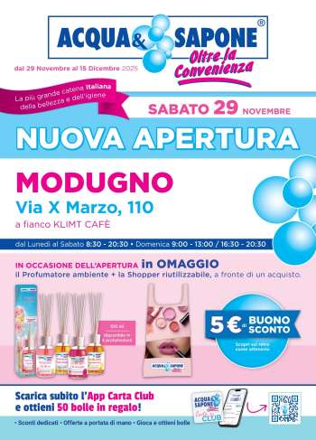 Volantino Acqua & Sapone - 29/11/2025 - 15/12/2025.