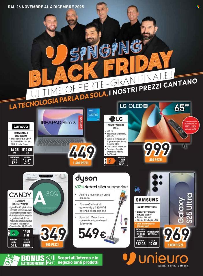 Volantino Unieuro - 26/11/2025 - 4/12/2025. Pagina 1