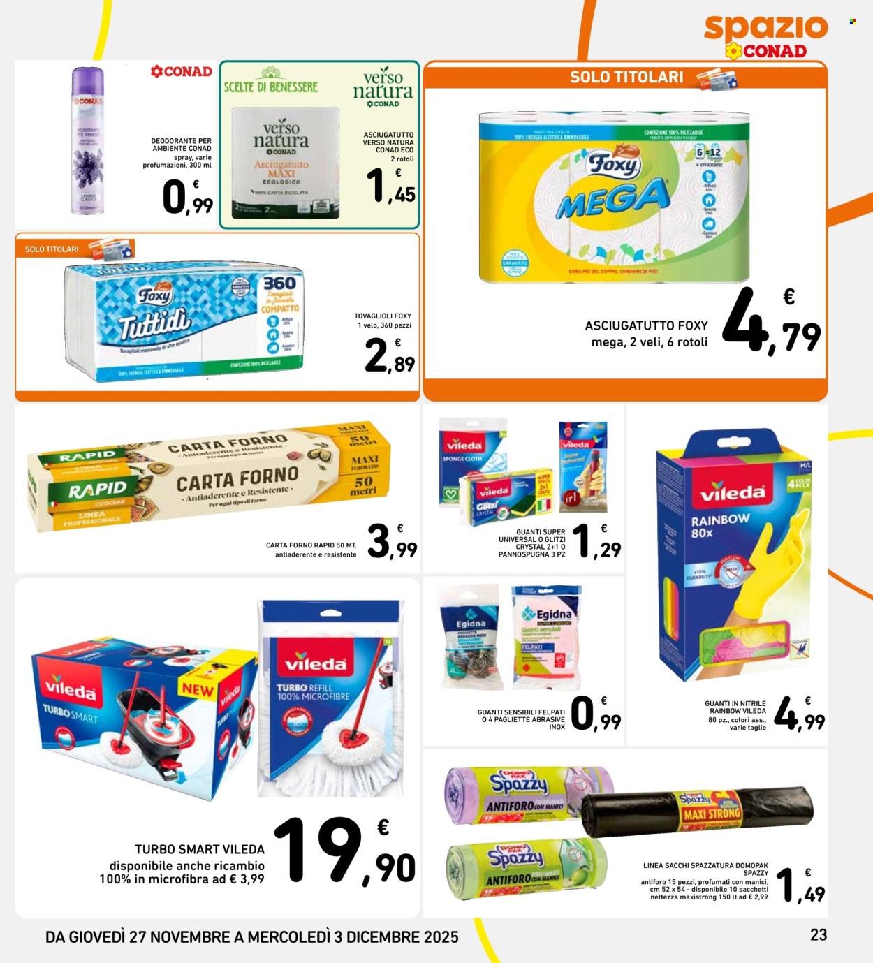 Volantino Spazio Conad - 27/11/2025 - 3/12/2025. Pagina 23
