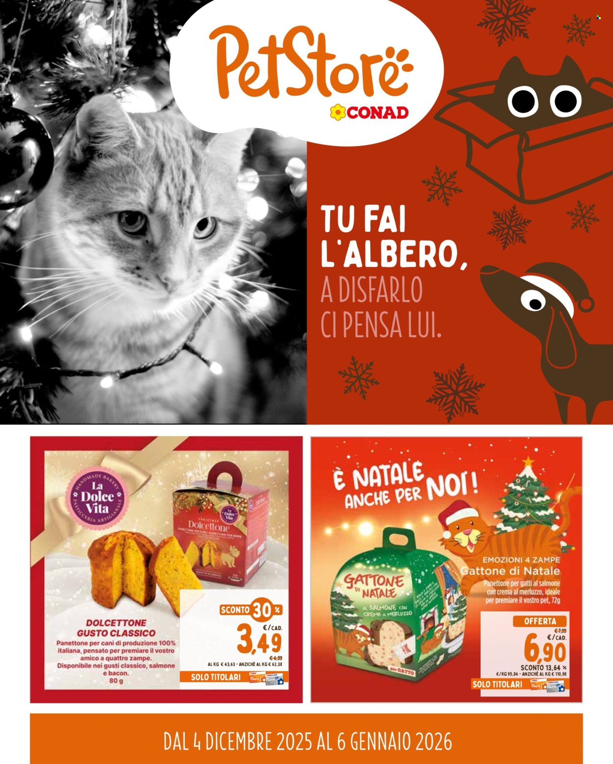 Leták Pet Store Conad - 4.12.2025 - 6.1.2026. Strana 1