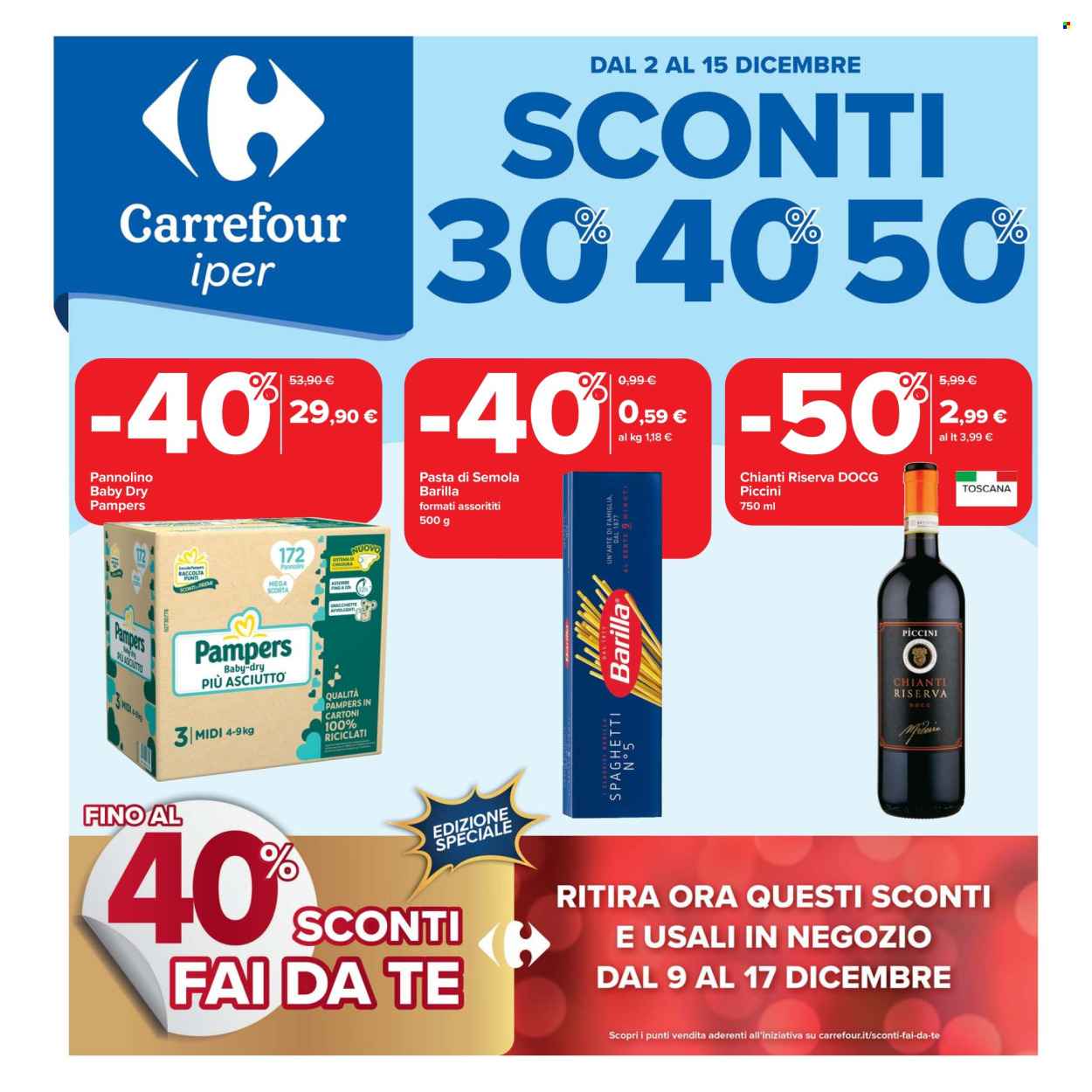 Volantino Carrefour - 2/12/2025 - 15/12/2025. Pagina 1