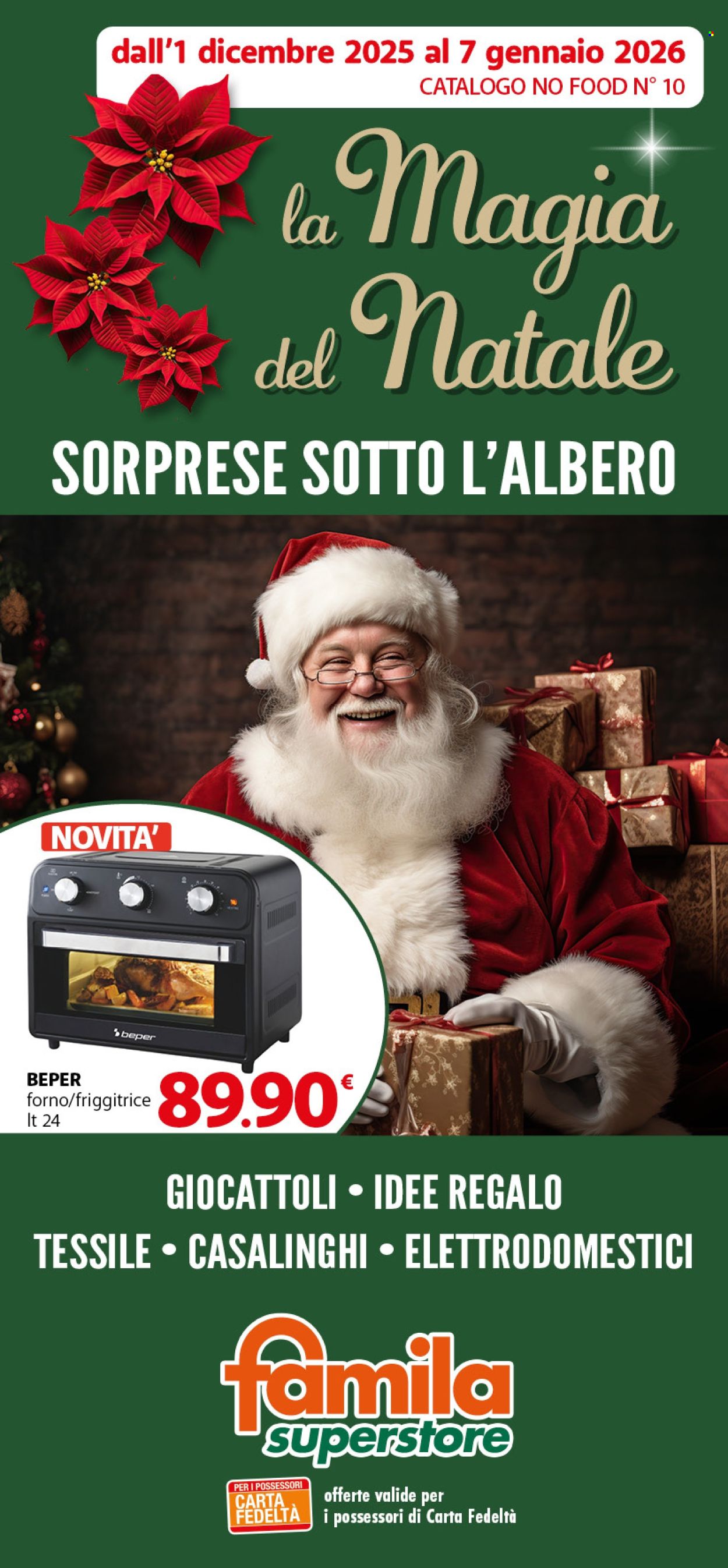 Volantino Famila - 1/12/2025 - 7/1/2026. Pagina 1