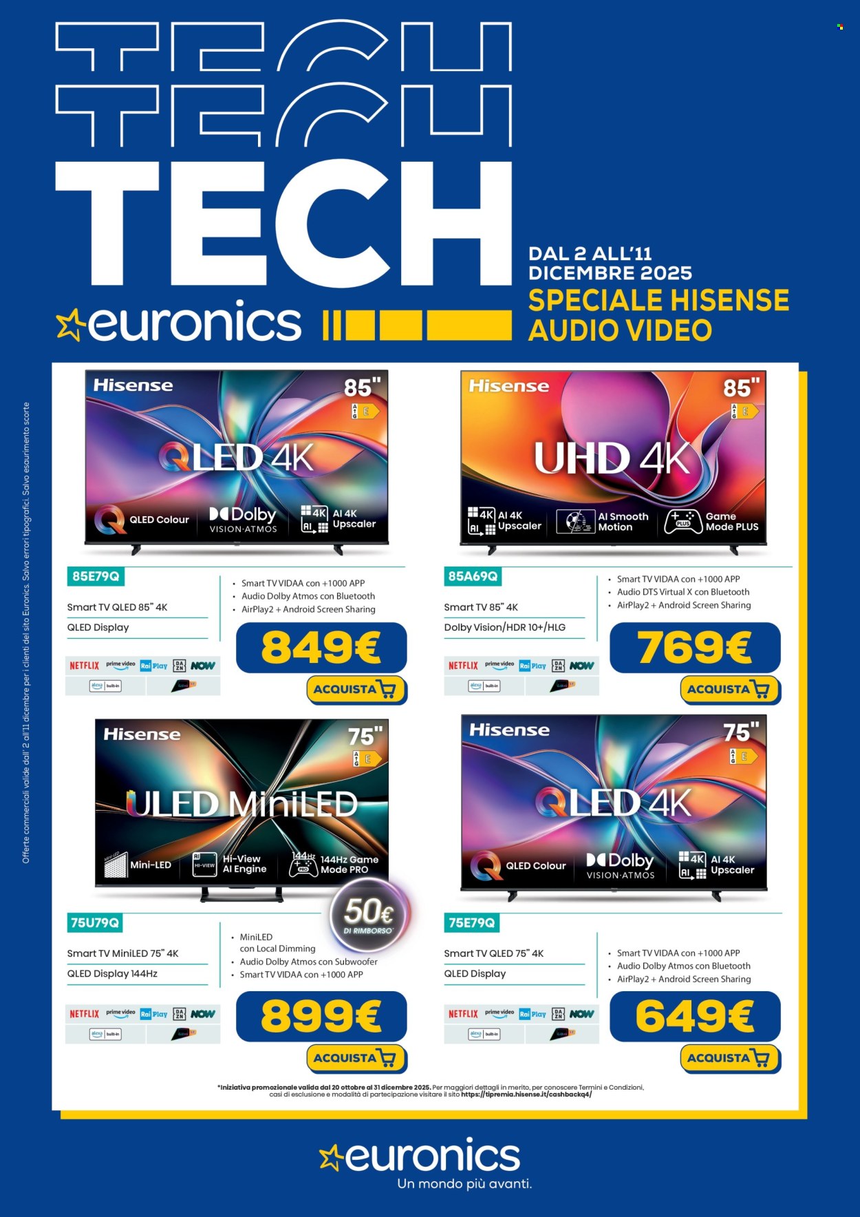 Volantino Euronics - 2/12/2025 - 11/12/2025. Pagina 1