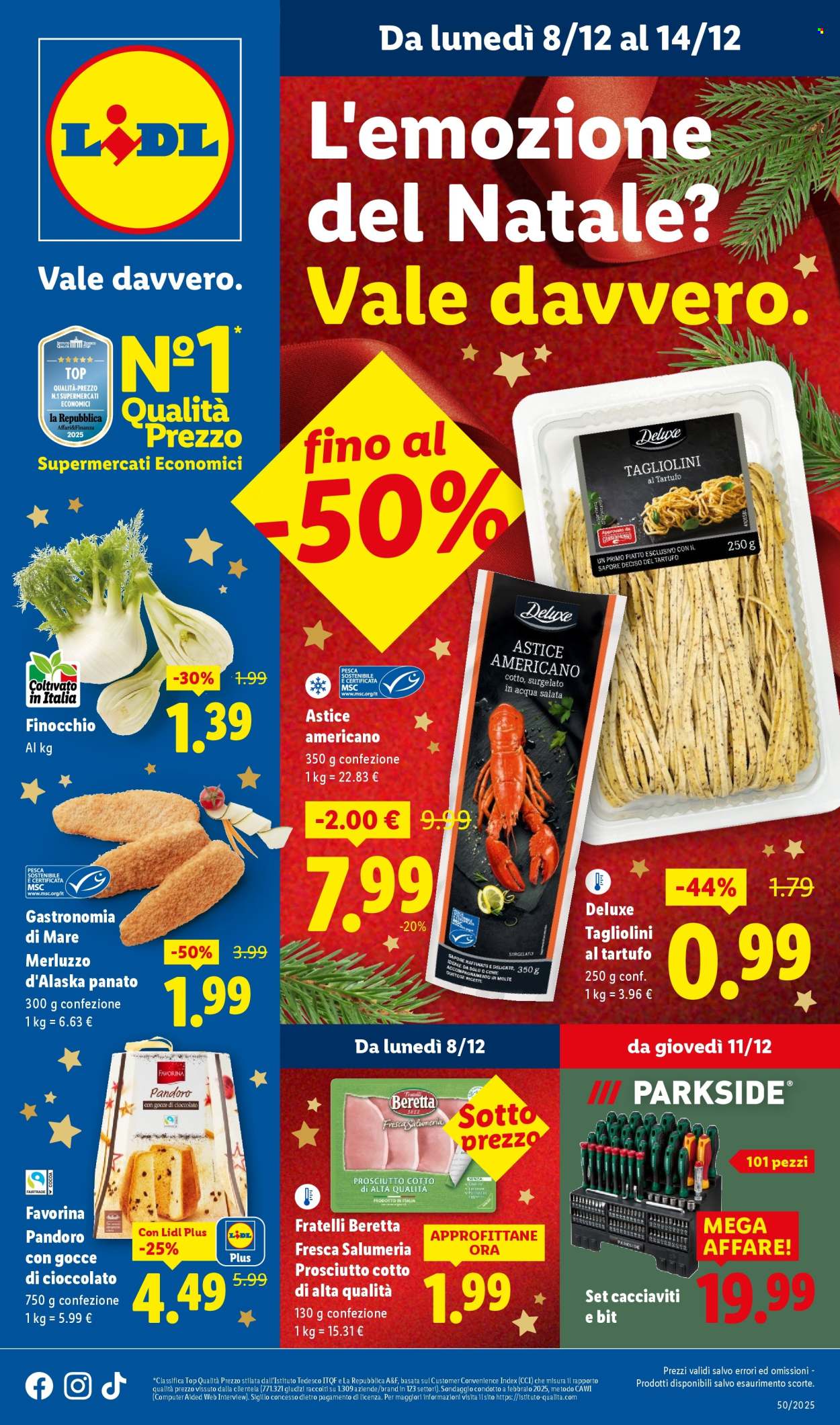 Volantino Lidl - 8/12/2025 - 14/12/2025. Pagina 1