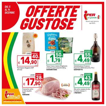 Volantino Iper, La grande i - 5/12/2025 - 14/12/2025.