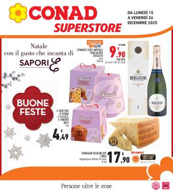 Volantino Conad Superstore - 15/12/2025 - 26/12/2025.