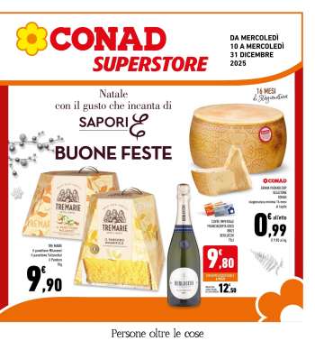 Volantino Conad Superstore - 10/12/2025 - 31/12/2025.