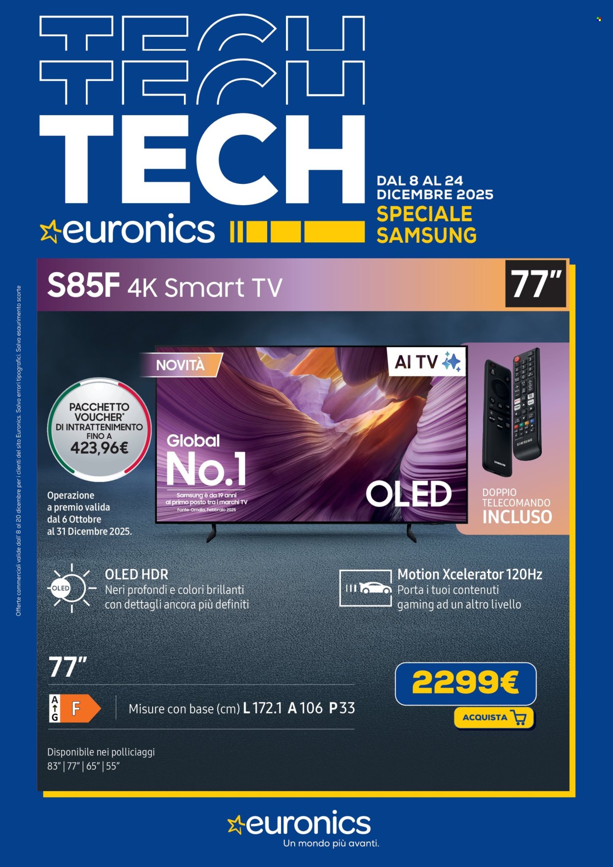 Volantino Euronics - 8/12/2025 - 24/12/2025. Pagina 1