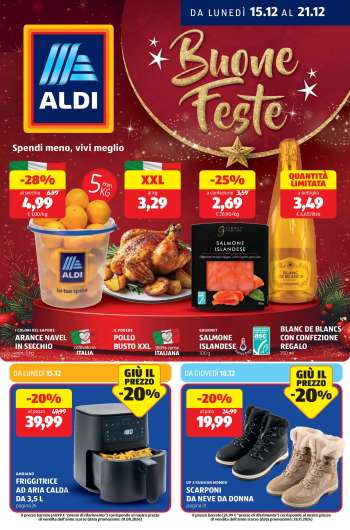 Volantino Aldi - 15/12/2025 - 21/12/2025.