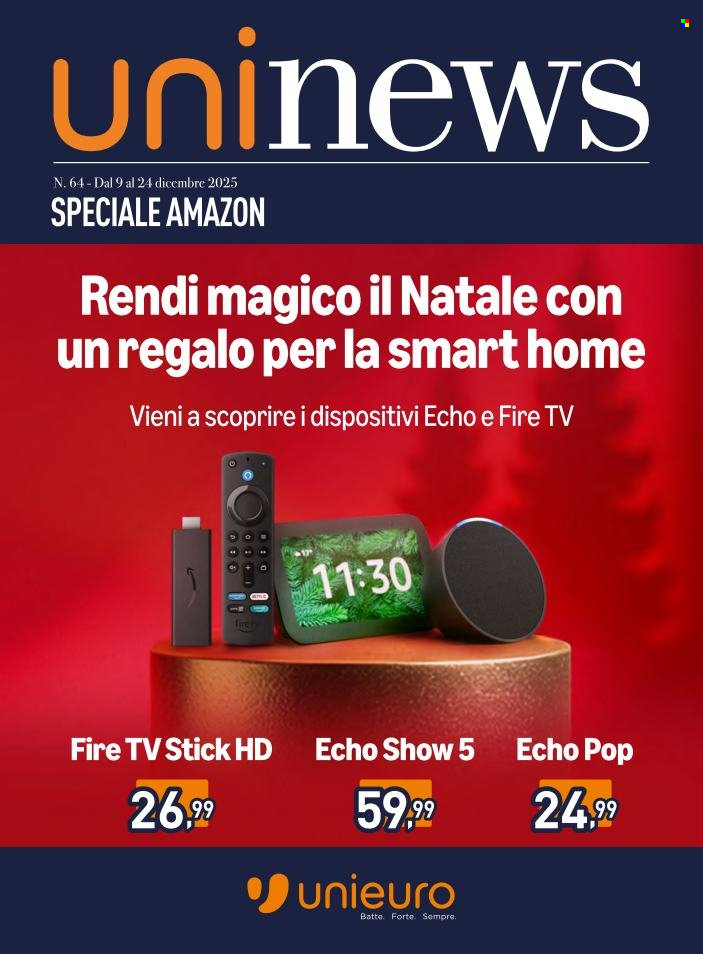 Volantino Unieuro - 9/12/2025 - 24/12/2025. Pagina 1