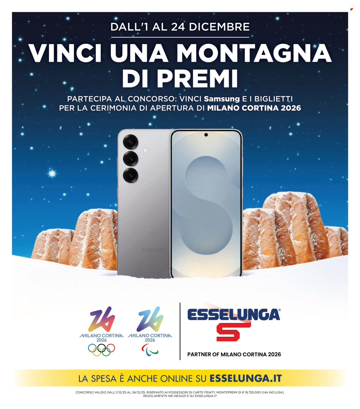Volantino Esselunga - 1/12/2025 - 24/12/2025. Pagina 1