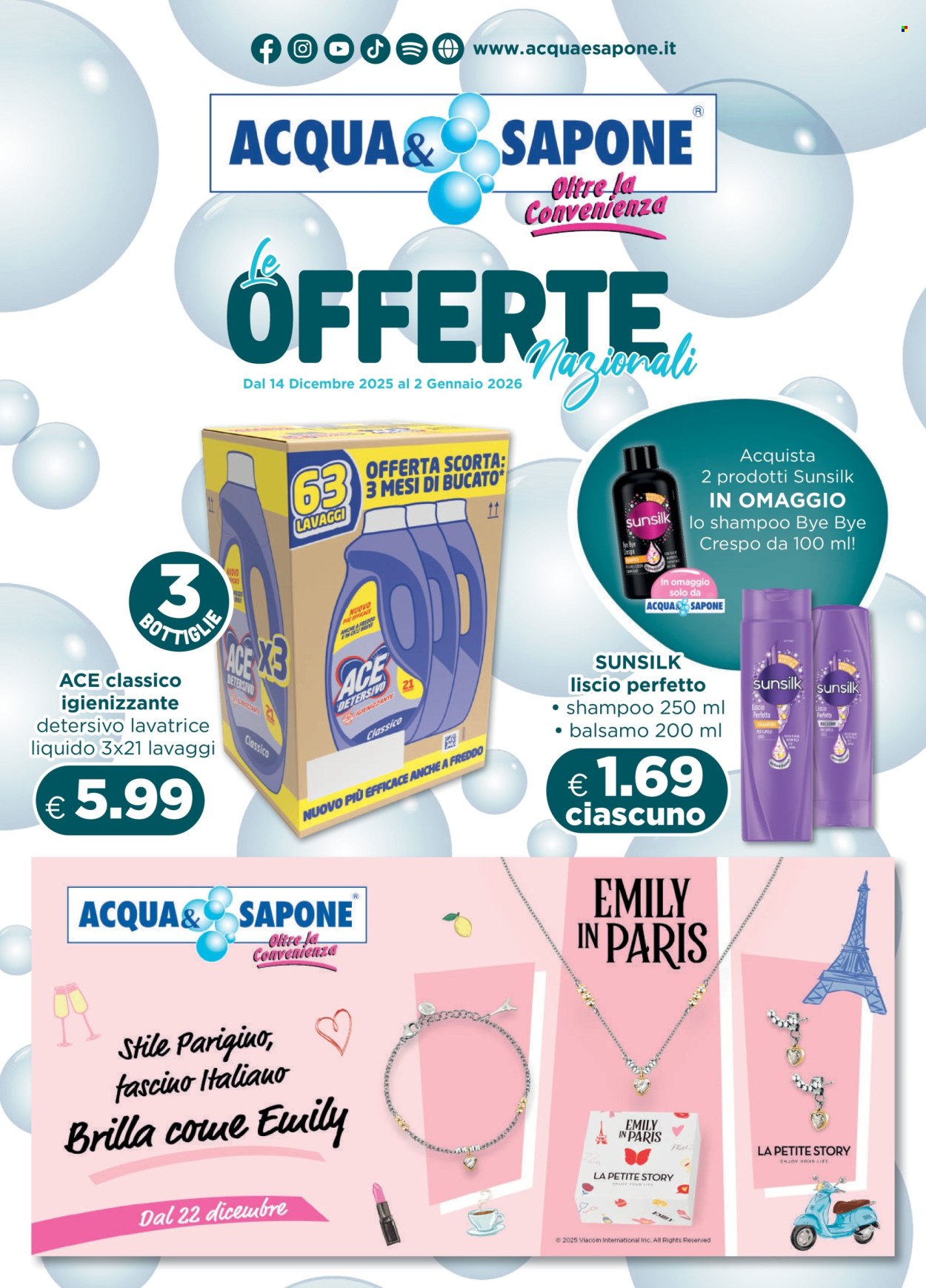 Volantino Acqua & Sapone - 14/12/2025 - 2/1/2026. Pagina 1