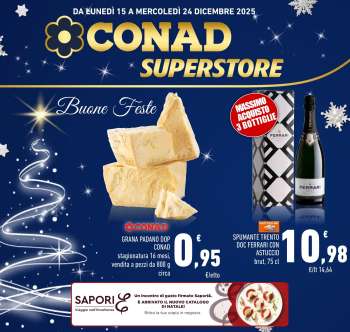 Volantino Conad Superstore - 15/12/2025 - 24/12/2025.