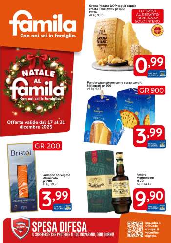 Volantino Famila - 17/12/2025 - 31/12/2025.