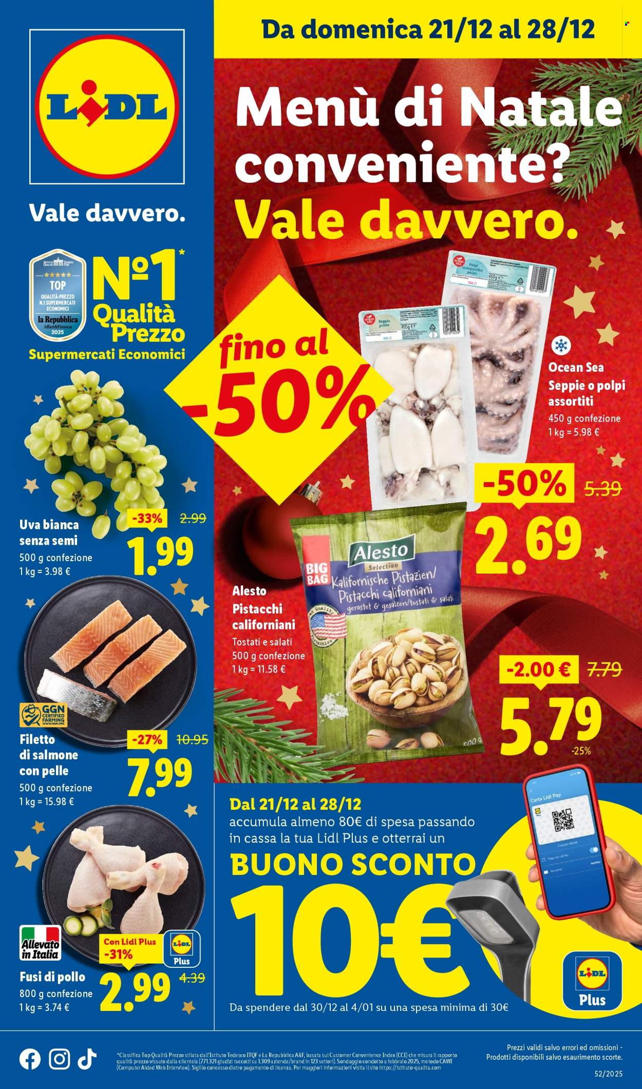 Volantino Lidl - 21/12/2025 - 28/12/2025. Pagina 1
