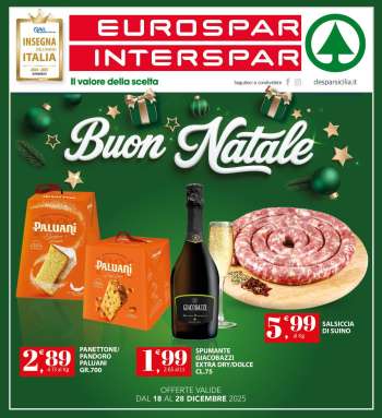 Volantino Eurospar - 18/12/2025 - 28/12/2025.