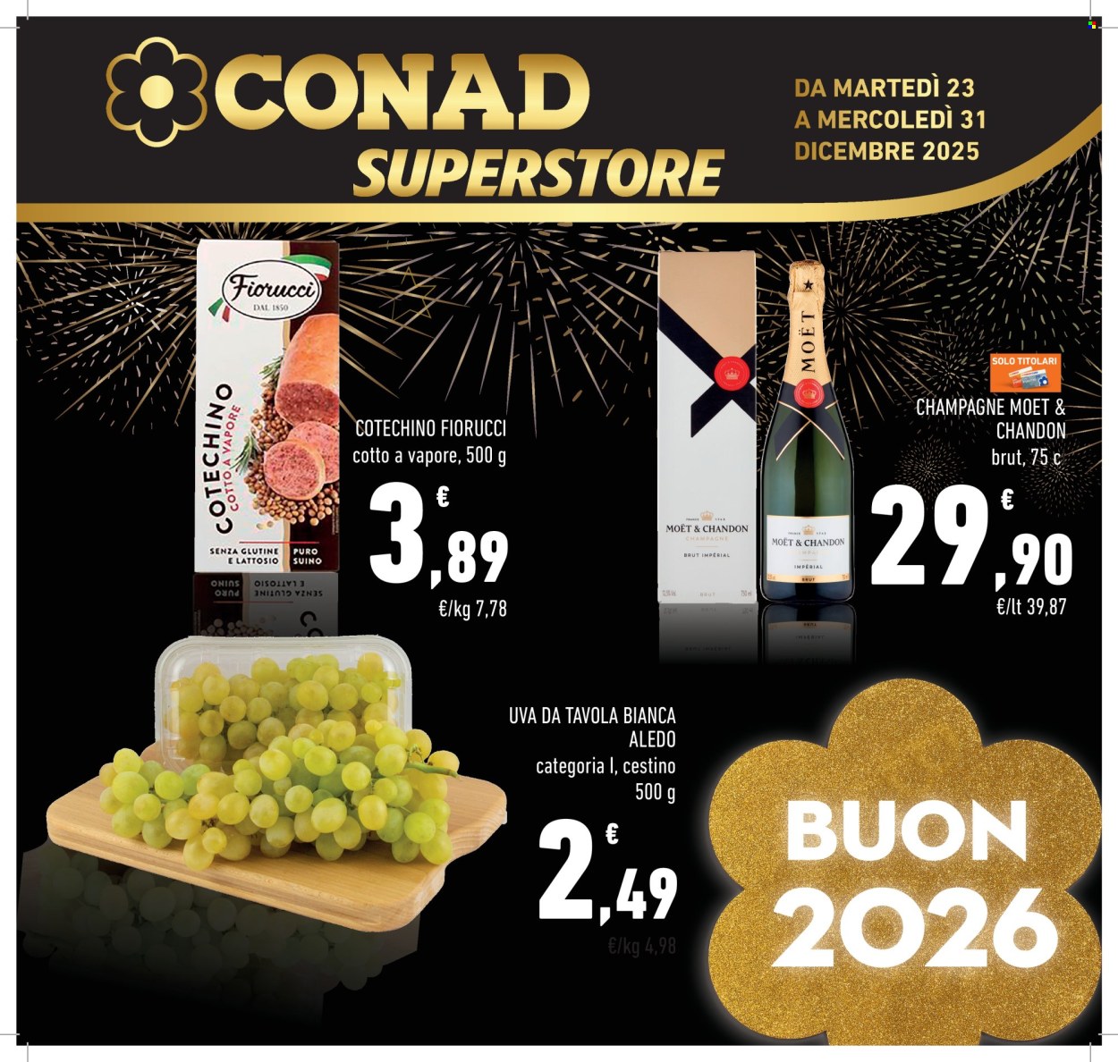 Volantino Conad Superstore - 23/12/2025 - 31/12/2025. Pagina 1