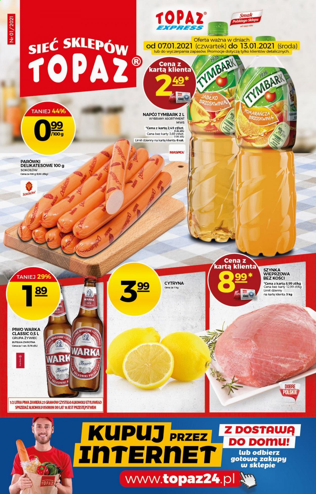 Gazetka Topaz - 7.01.2021 - 13.01.2021. Strona 1