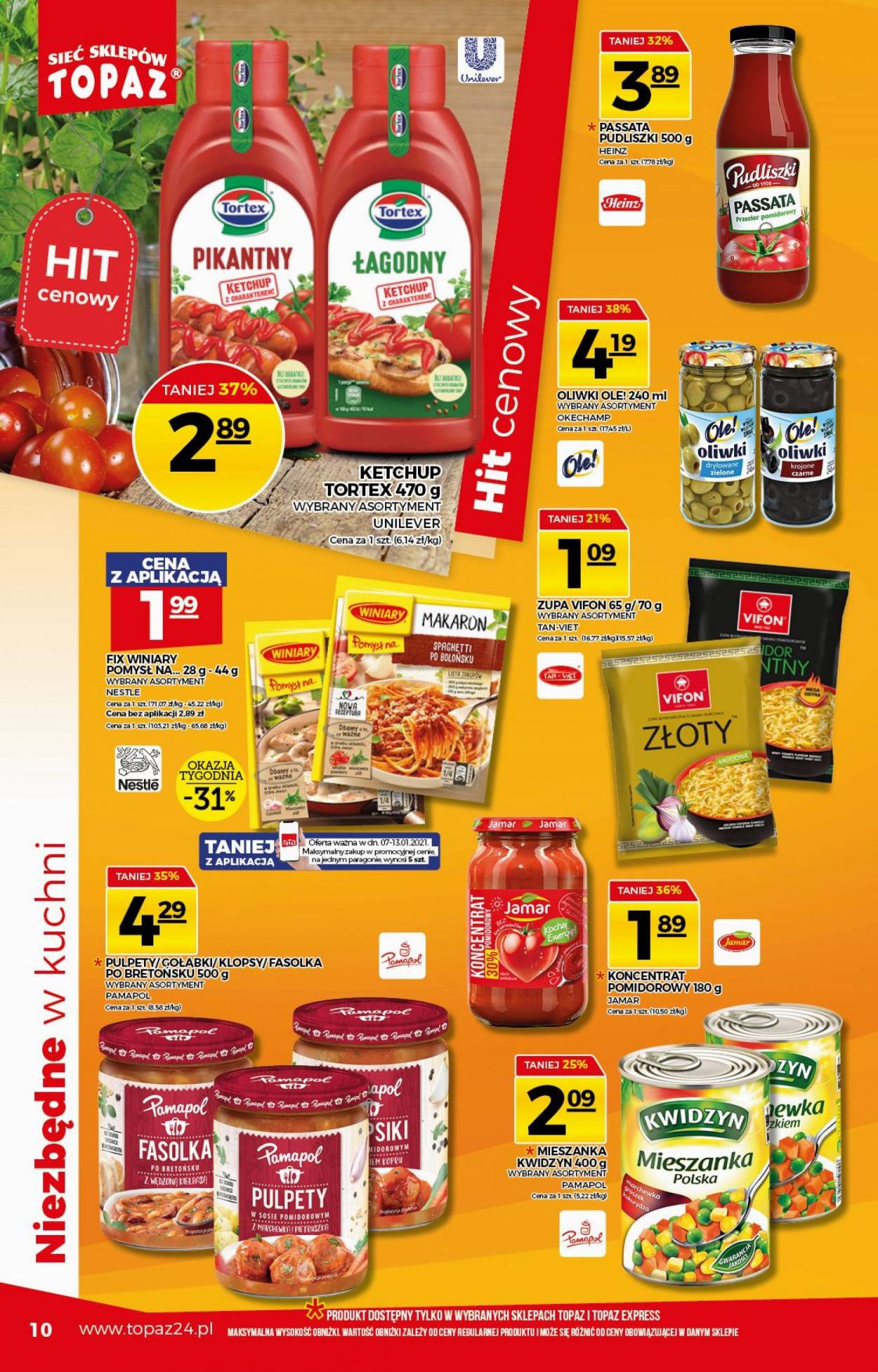 Gazetka Topaz - 7.01.2021 - 13.01.2021. Strona 10