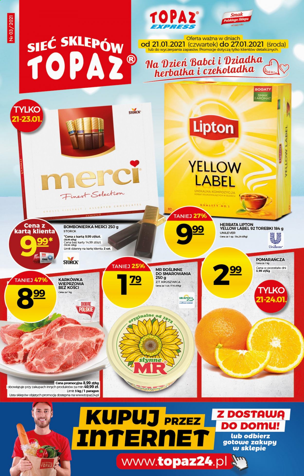 Gazetka Topaz - 21.01.2021 - 27.01.2021. Strona 1