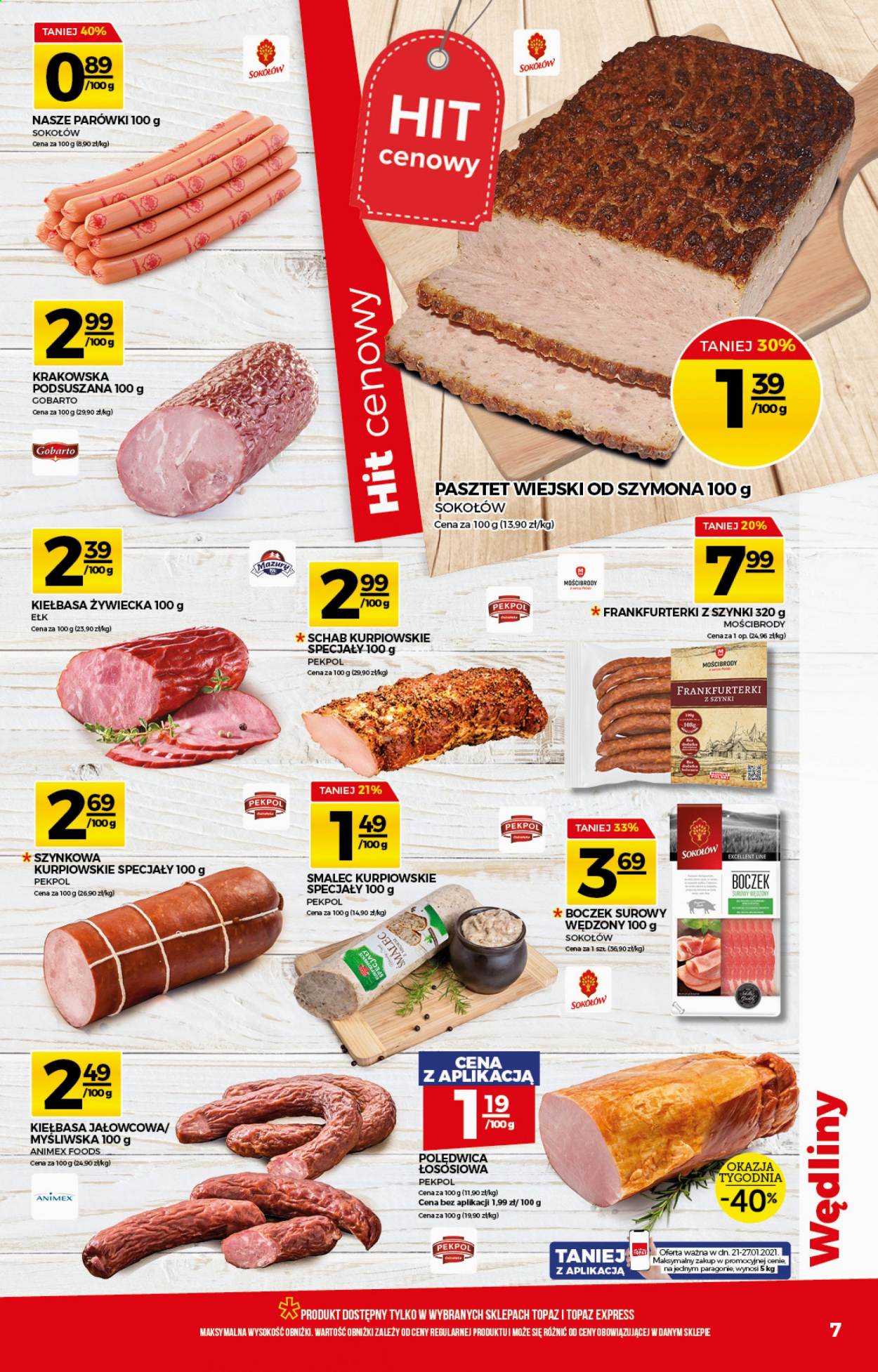 Gazetka Topaz - 21.01.2021 - 27.01.2021. Strona 7