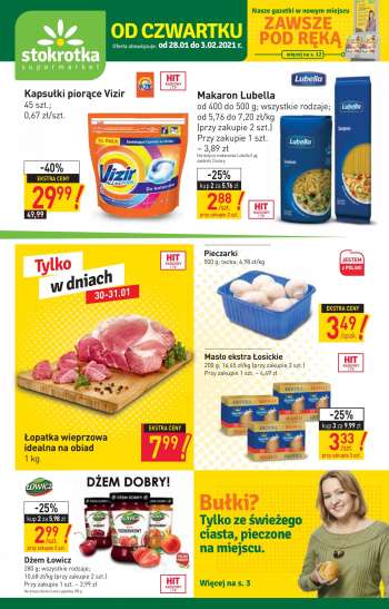 Gazetka Stokrotka Supermarket - 28.1.2021 - 3.2.2021.