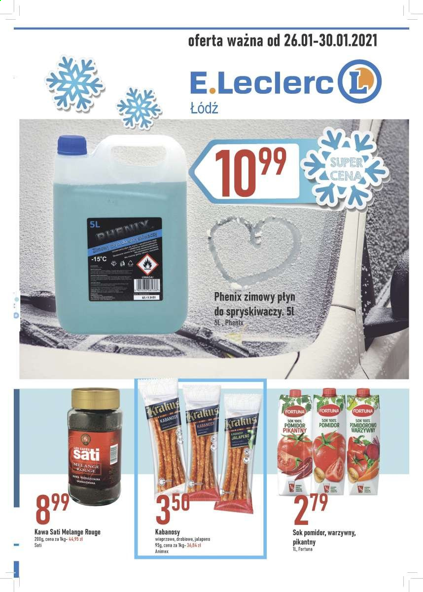 Gazetka E.Leclerc - 26.01.2021 - 30.01.2021. Strona 1