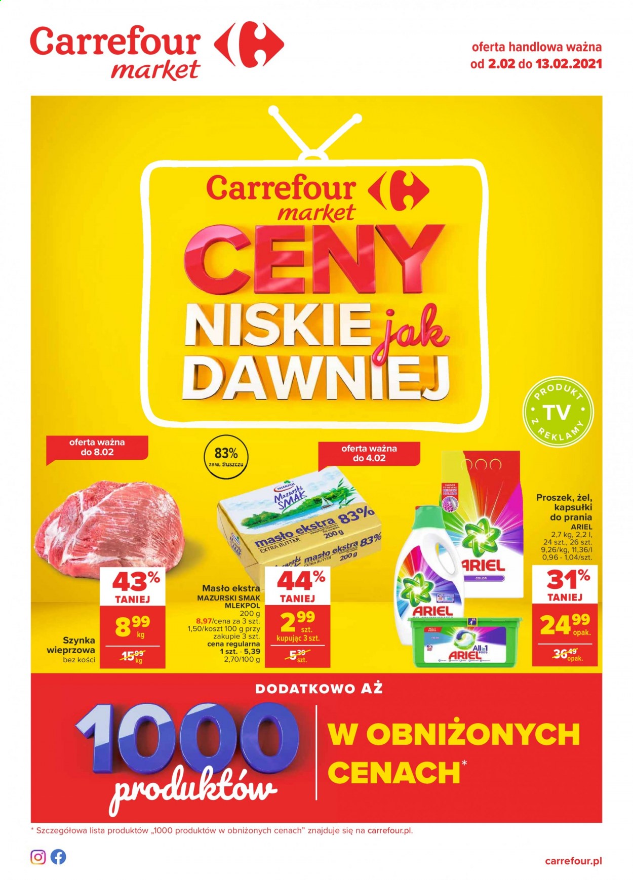 Gazetka Carrefour Market - 2.02.2021 - 13.02.2021. Strona 1