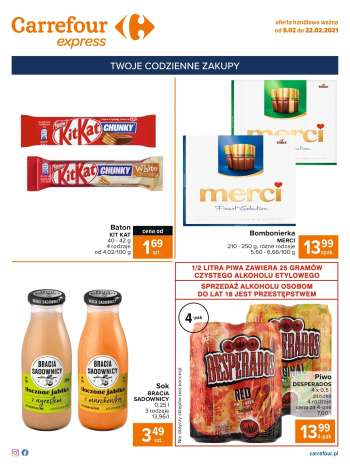 Gazetka Carrefour Express - 9.2.2021 - 22.2.2021.