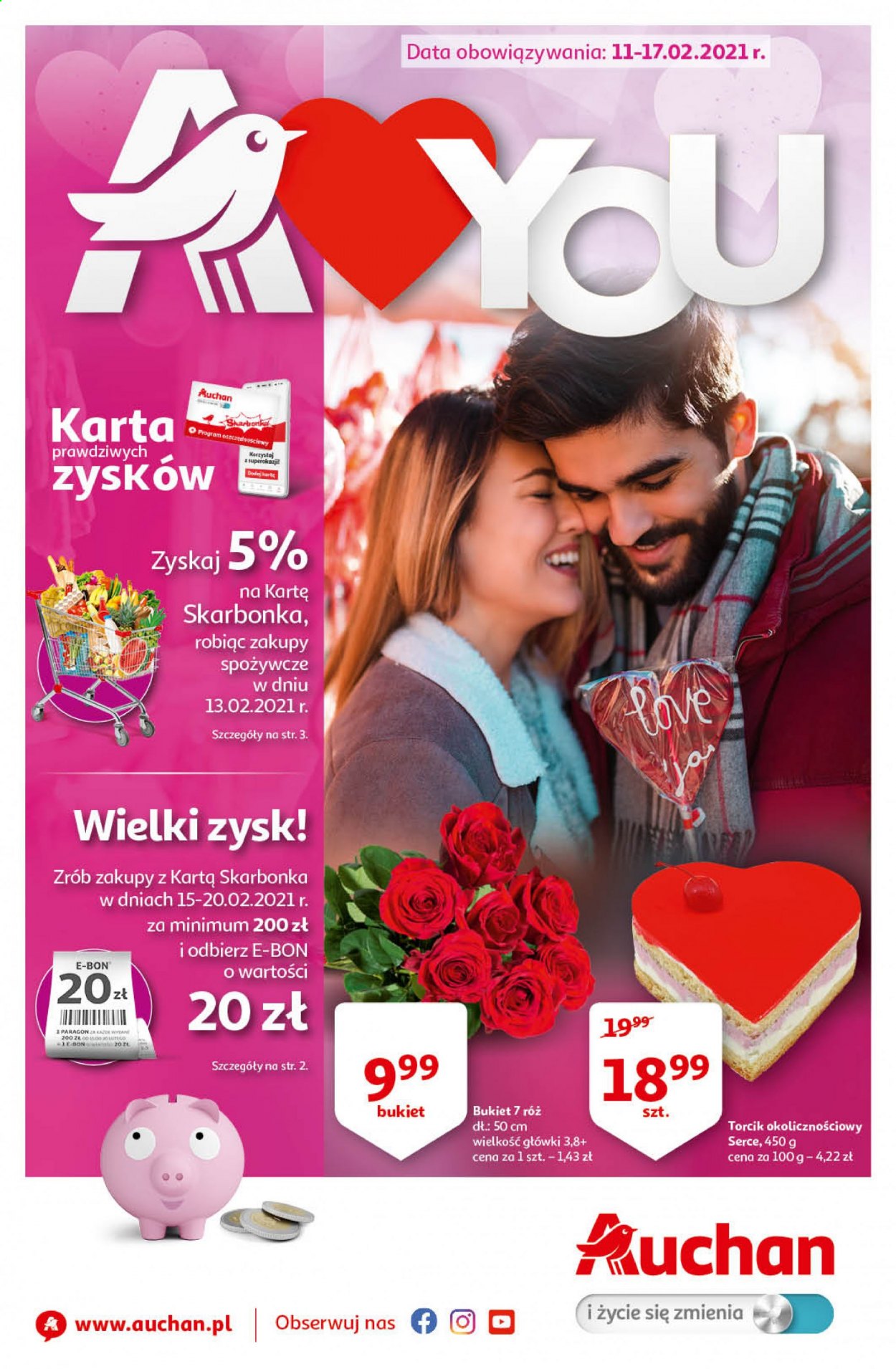 Gazetka Auchan - 11.02.2021 - 17.02.2021. Strona 1