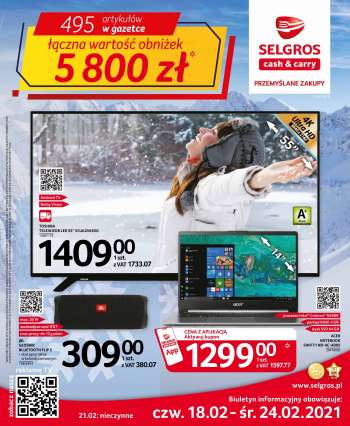 Gazetka Selgros - 18.2.2021 - 24.2.2021.