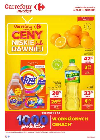Gazetka Carrefour Market - 16.2.2021 - 27.2.2021.