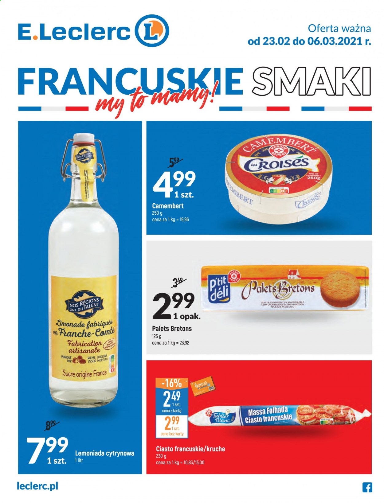 Gazetka E.Leclerc - 23.02.2021 - 6.03.2021. Strona 1