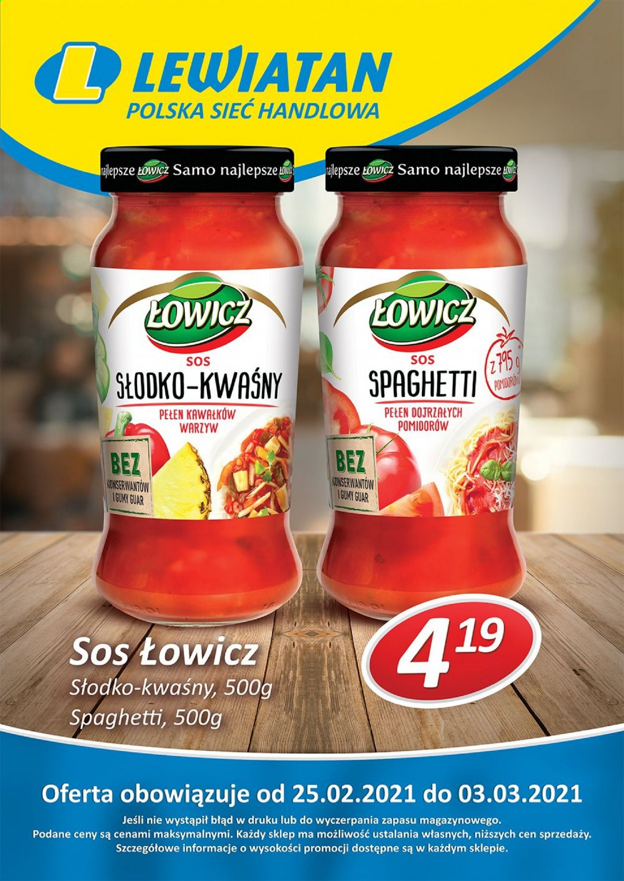 Gazetka Lewiatan - 25.02.2021 - 3.03.2021. Strona 1