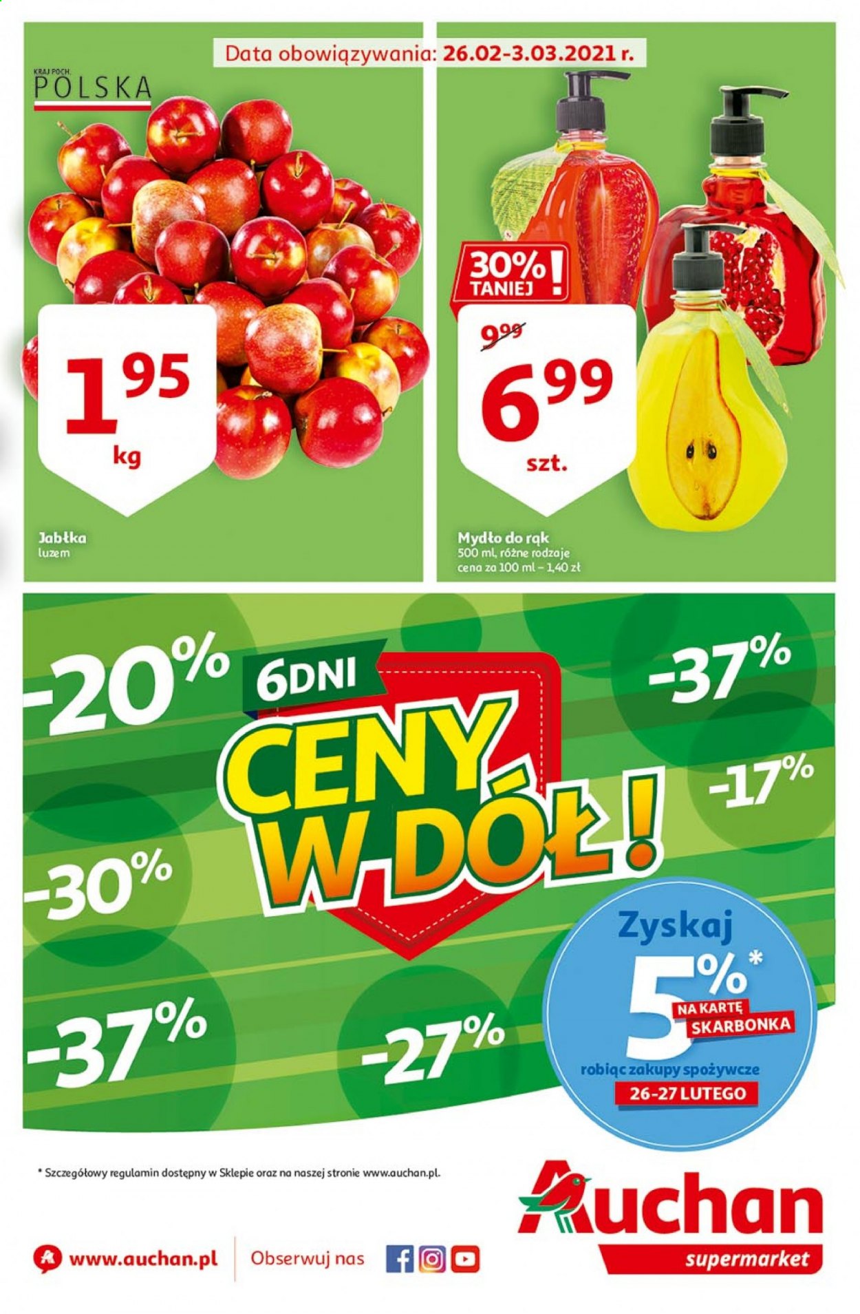 Gazetka Auchan - 26.02.2021 - 3.03.2021. Strona 1