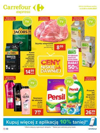 Gazetka Carrefour Express - 2.3.2021 - 8.3.2021.