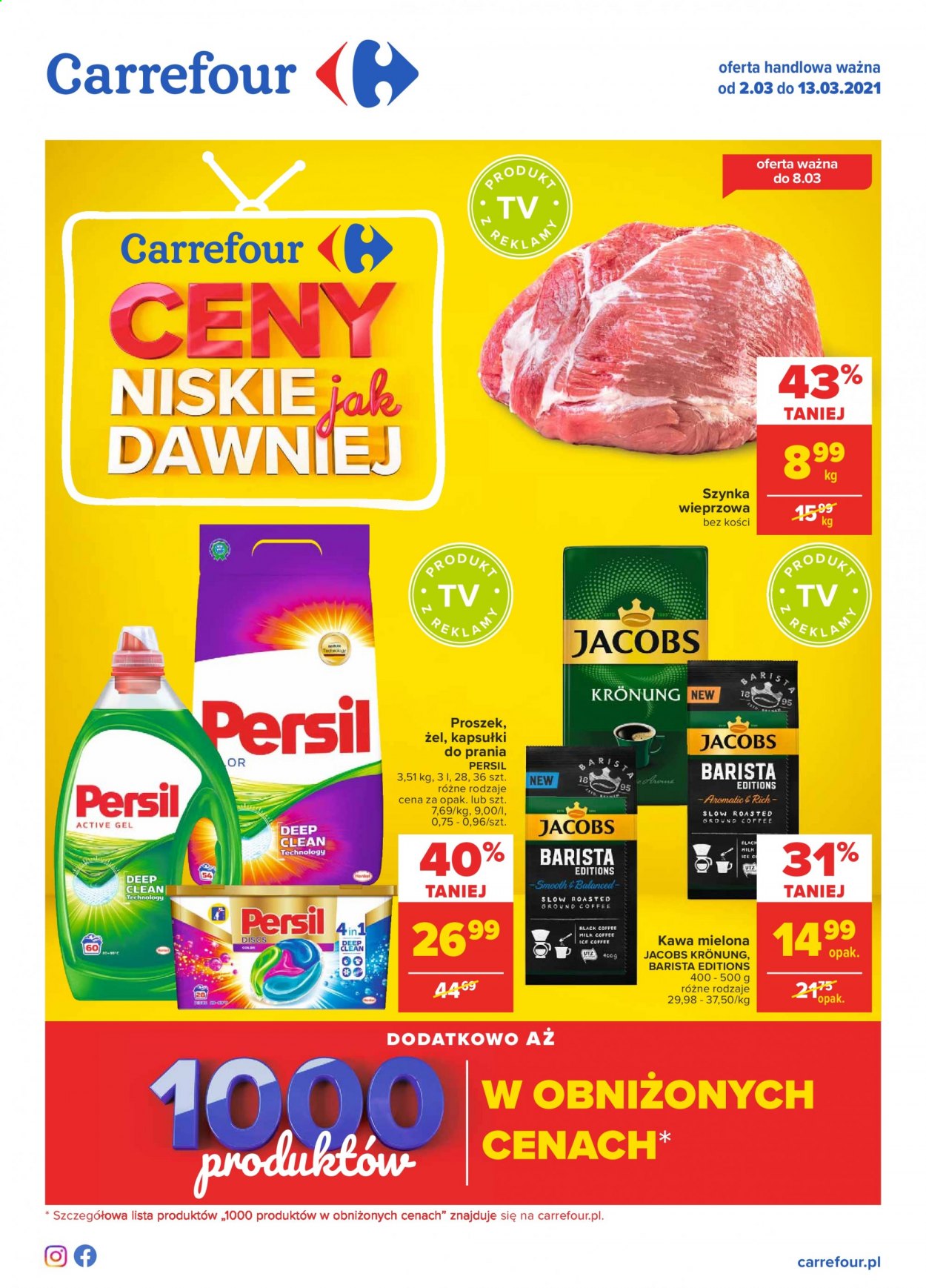 Gazetka Carrefour - 2.03.2021 - 13.03.2021. Strona 1