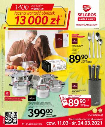 Gazetka Selgros - 11.3.2021 - 24.3.2021.