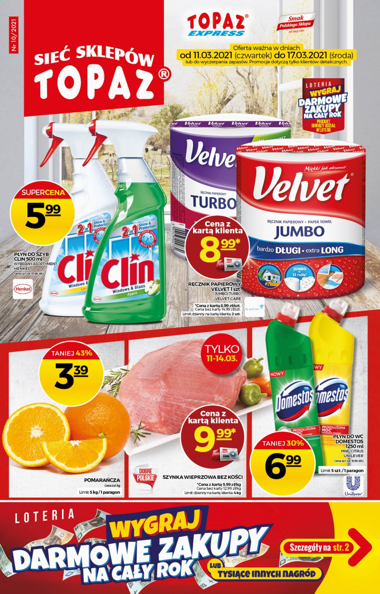 Gazetka Topaz - 11.03.2021 - 17.03.2021. Strona 1