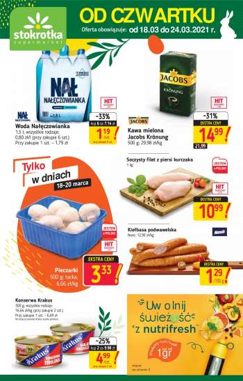 Gazetka Stokrotka Supermarket - 18.3.2021 - 24.3.2021.