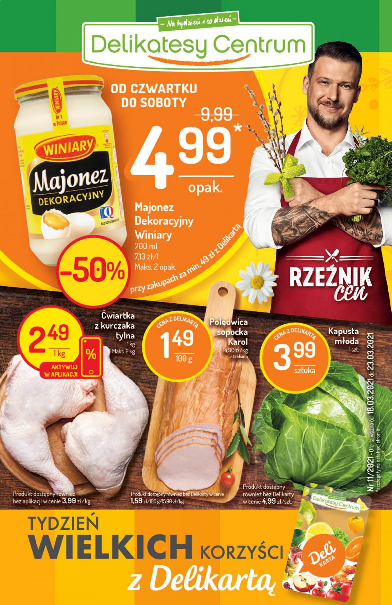 Gazetka Delikatesy Centrum - 18.03.2021 - 23.03.2021. Strona 1