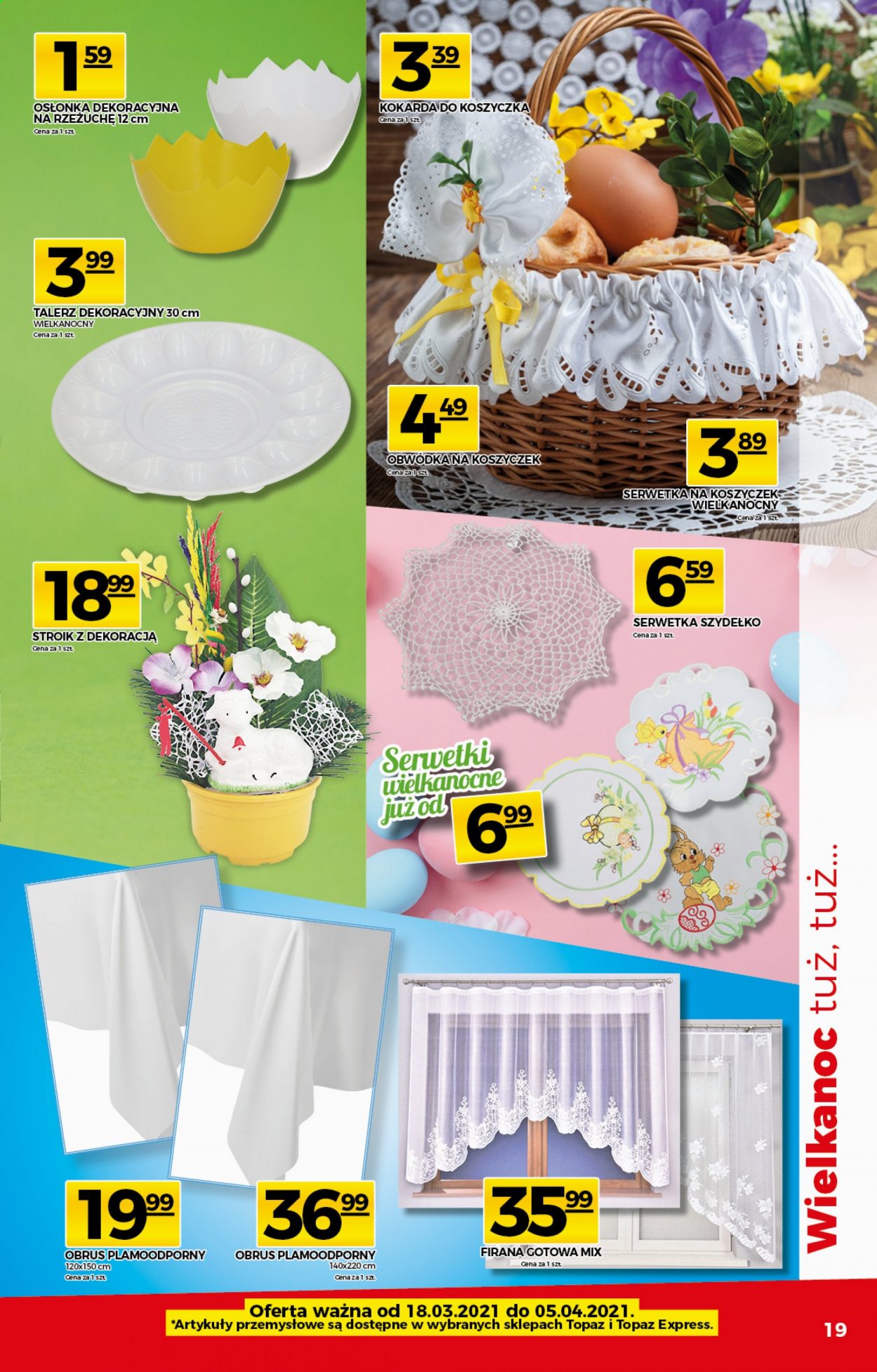 Gazetka Topaz - 18.03.2021 - 24.03.2021. Strona 19