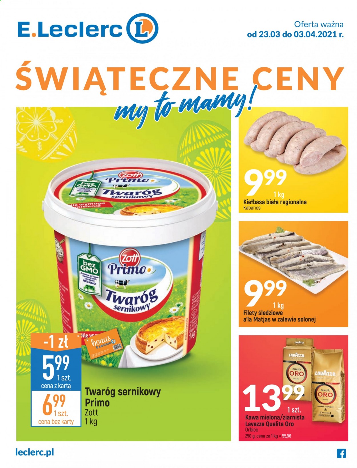 Gazetka E.Leclerc - 23.03.2021 - 3.04.2021. Strona 1
