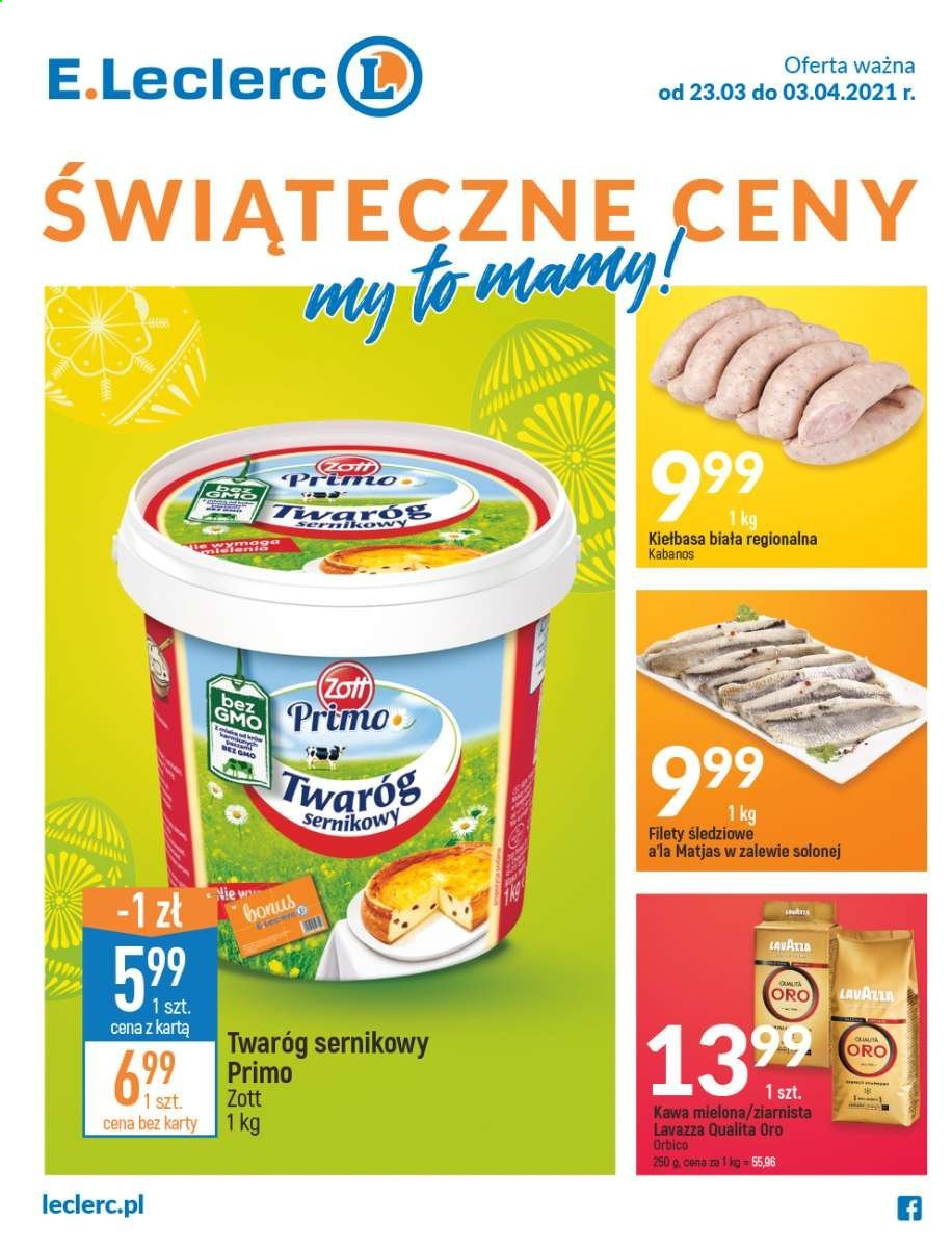 Gazetka E.Leclerc - 23.03.2021 - 3.04.2021. Strona 1
